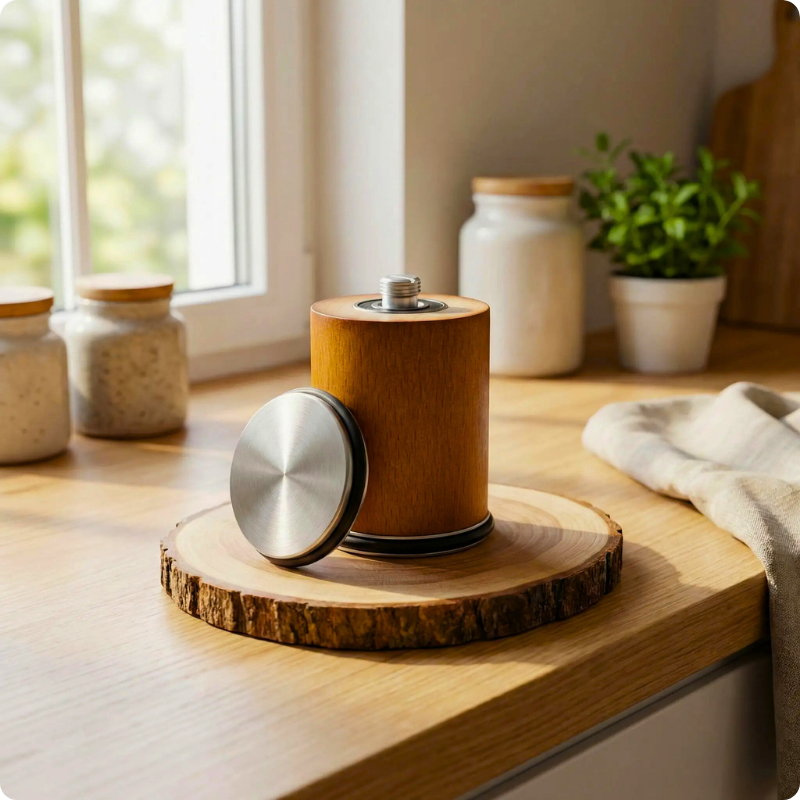 Aiguiseur couteau avec disque posé côté