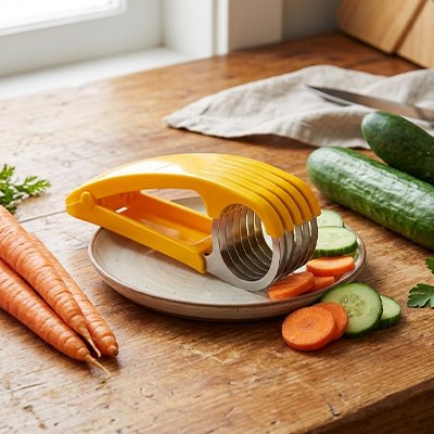 Coupe legumes posé sur une table