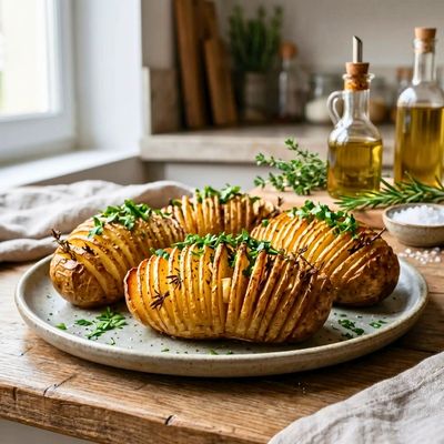 Pommes de Terre Hasselback Swicy — La Recette Croustillante et Spectaculaire en Spirale