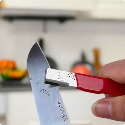aiguiseur de couteau affût poché'ine retire métal de lame