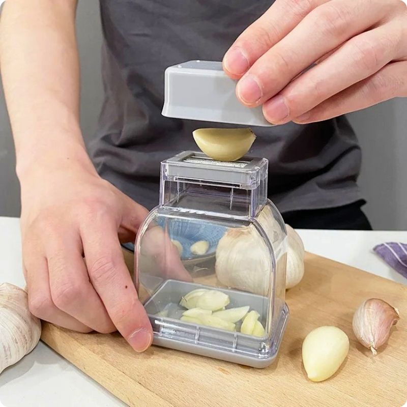 Coupe ail gouss'ine coupe ail avec bouchon poussoir