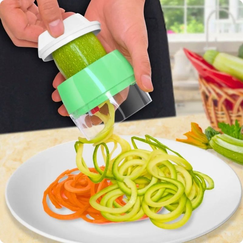 Coupe légumes spirale spira perfect'ine utilisé pour faire des spaghettis de légumes
