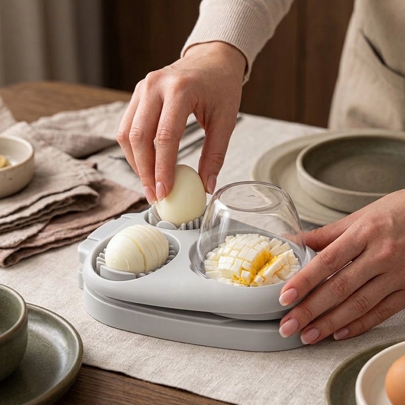 Coupe oeuf trois'ine utilisé en cuisine