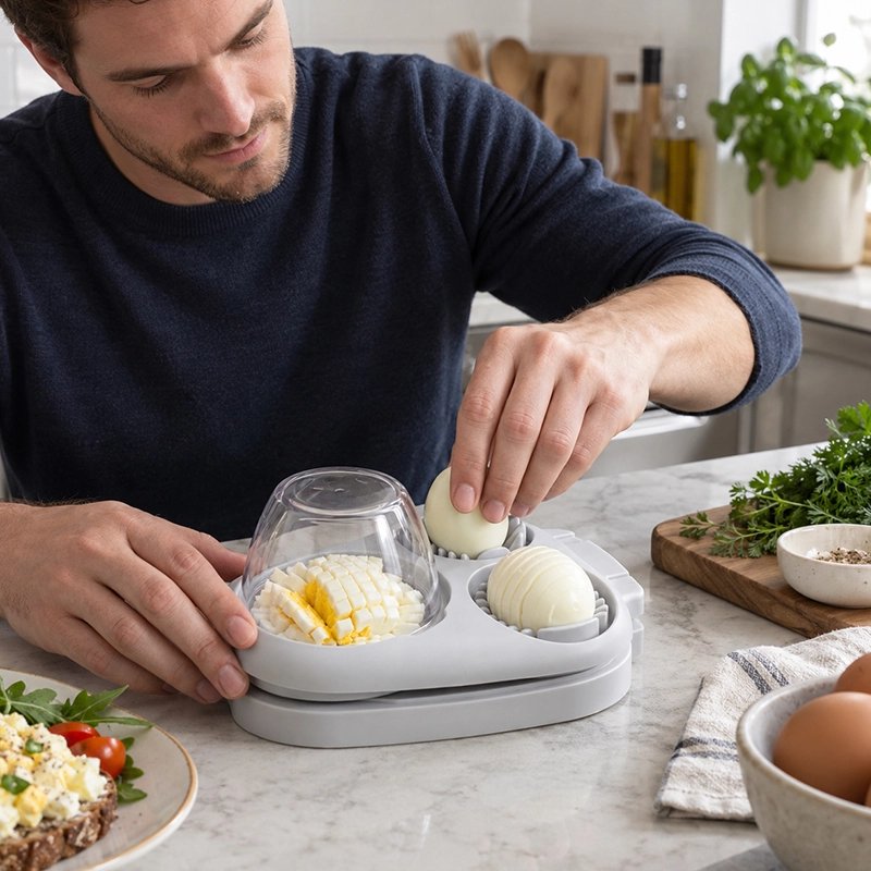 Coupe oeuf trois'ine utilisé pour couper des oeufs de différentes façons