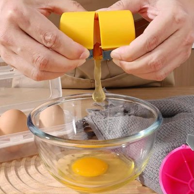 Coupe oeuf utilisé pour casser un oeuf en cuisine