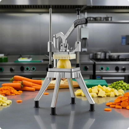 Coupes frites particul'ine posé sur plan de travail professionnel