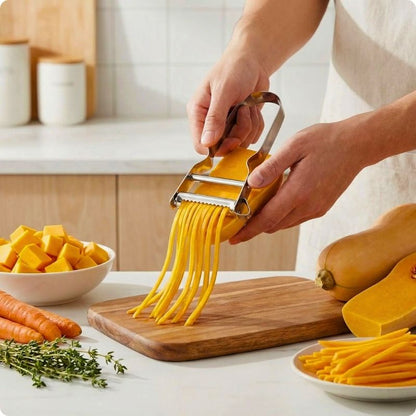 econome a julienne utilisé pour faire des juliennes de courge