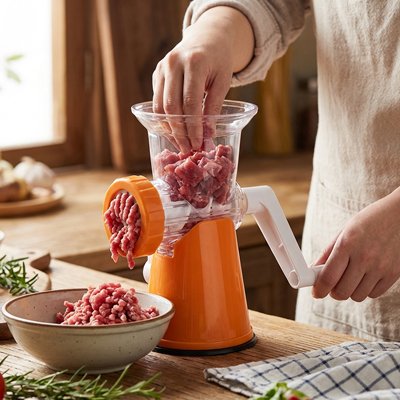 Hachoir à viande manuel utiliser en cuisine