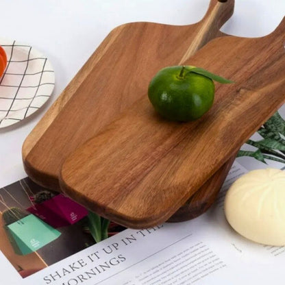 planche à découper bois rectangle nature l'une sur l'autre