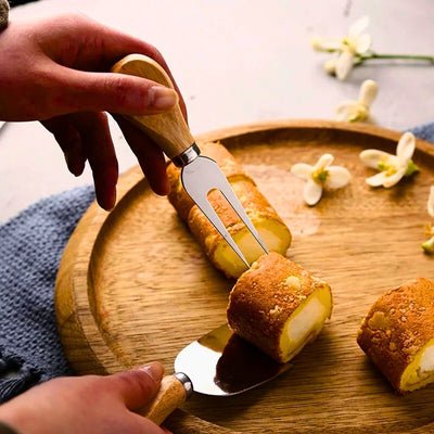plateau à fromage maitrefromag'ine utilisé pour couper du fromage