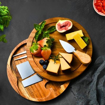plateau à fromage maitrefromag'ine posé sur table