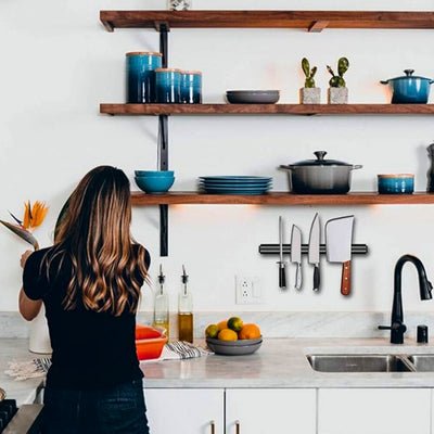 porte couteaux aimanté magnet'ine dans une cuisine