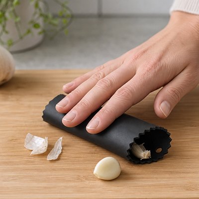 Presse ail ail'ine utlisé pour éplucher ail
