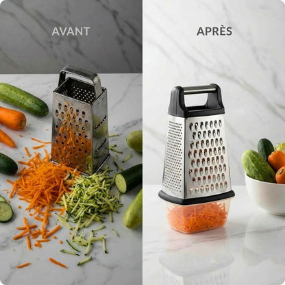 Râpe à légumes bak'ine avant et après