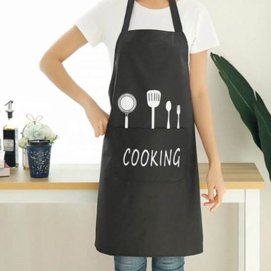 tablier de cuisine marron